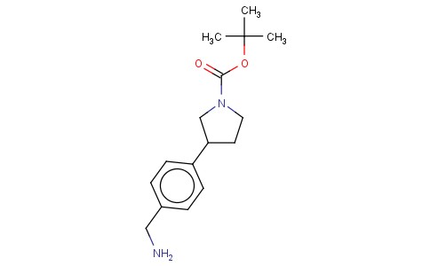 TERT-BUTYL 3-(4-(AMINOMETHYL)PHENYL)PYRROLIDINE-1-CARBOXYLATE